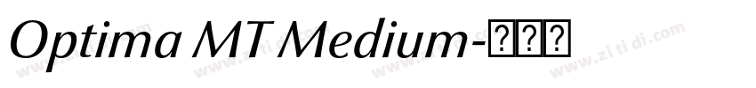 Optima MT Medium字体转换